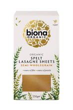 Biona Organic Spelt Lasagne Sheets 250G