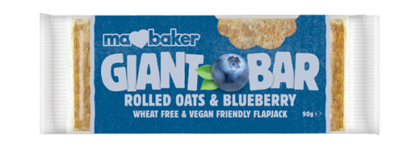 Ma Baker Giant Bar Blueberry & Rolled Oats  90g