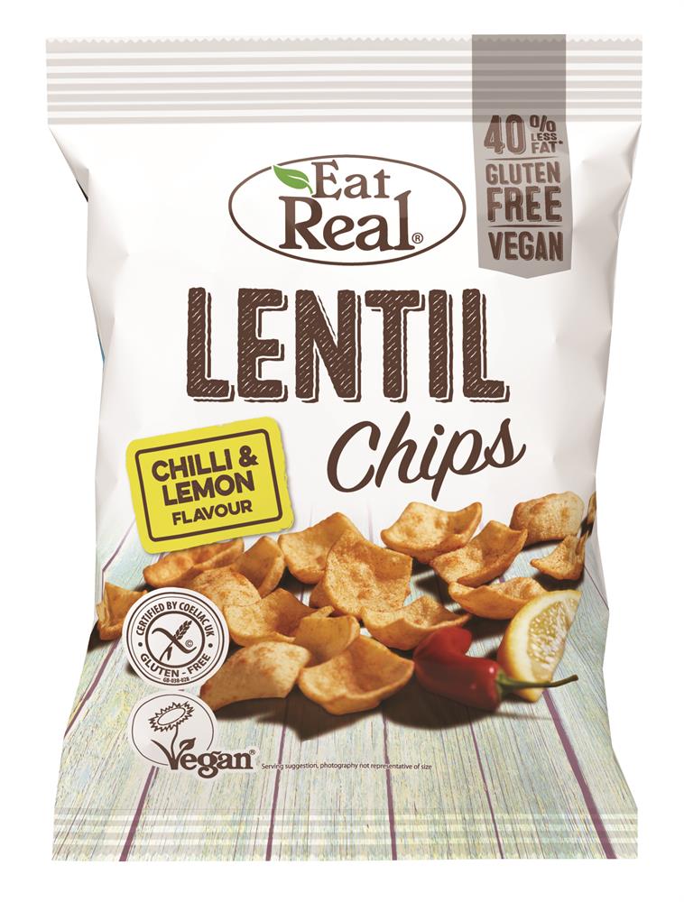 Eat Real Lentil Chips Lemon Chilli 113g