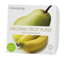 Clearspring Organic Pear/Banana Puree 2X100G