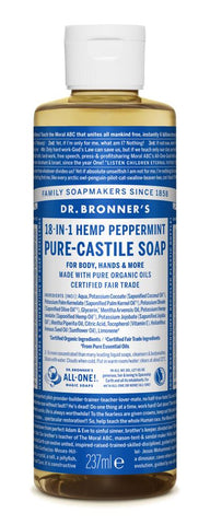 Dr Bronner Peppermint Castile Soap 240ml