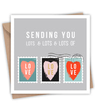 Lainey K Sending Lots of Love Your Way Greeting Card