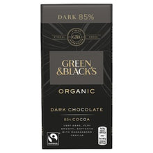 Green & Blacks Organic Dark Chocolate 85% Cocoa 90g