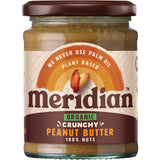 Meridian Organic Peanut Butter Crunchy No Salt 100% Nuts 280G