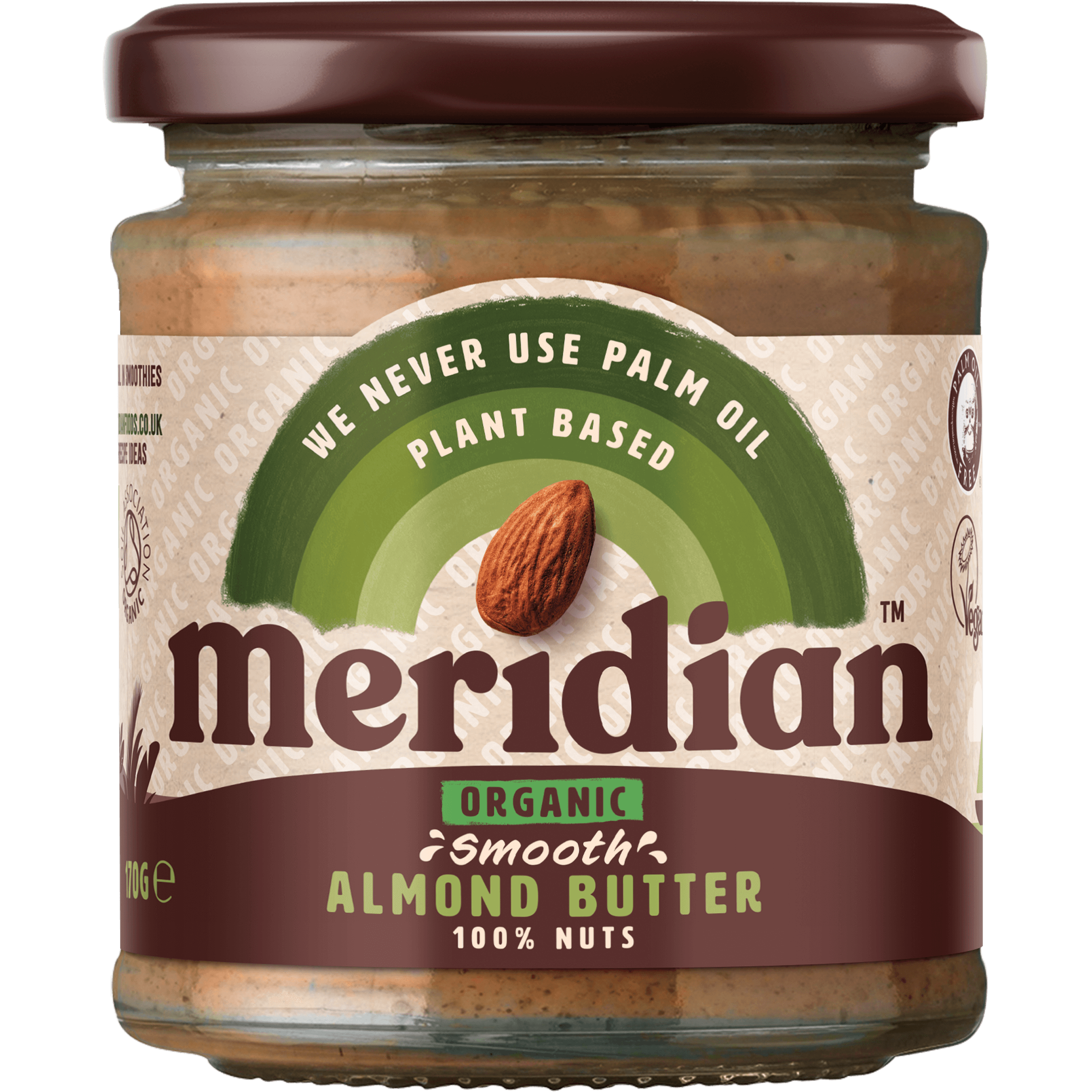 Meridian Organic Almond Butter Smooth With Salt 170G