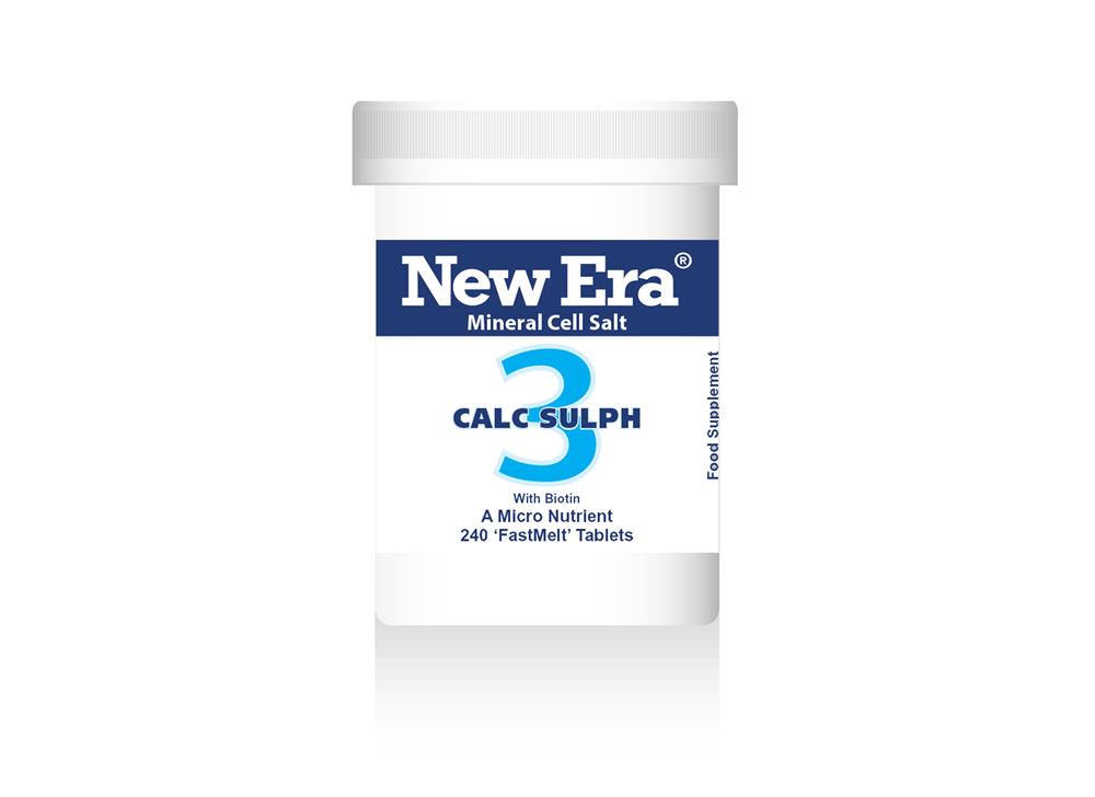 New Era Tissue Salts 3 Calc Sulph 140 Tabs