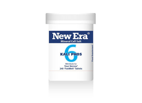 New Era Tissue Salts 6 Kali Phos 240 Tabs