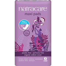 Natracare Organic Cotton Super Maxi Pads 12