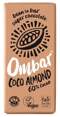 Ombar Coco Almond Raw Chocolate Bar 70g