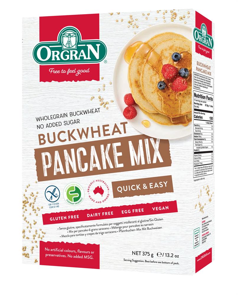 Orgran Buckwheat Pancake Mix 375G