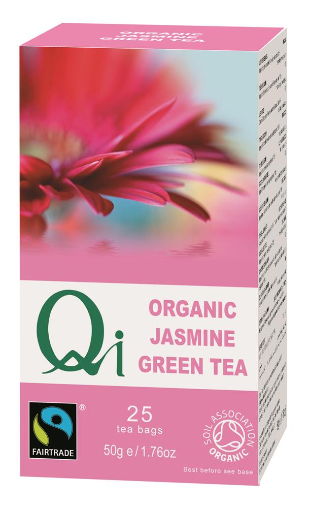 Qi Organic Fairtrade Jasmine Green Tea 25 Bags