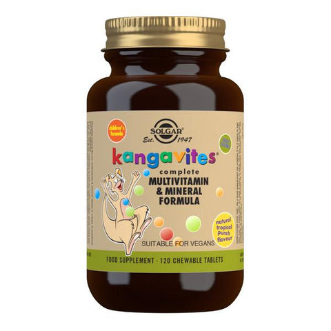 Solgar Kangavites Multivitamin & Mineral Tropical Punch 120 Chewable Tablets