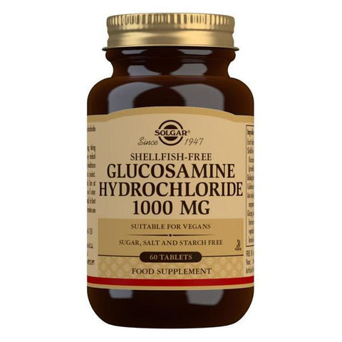 Solgar Glucosamine Hydrochloride 1000 mg Tablets (Shellfish-Free)  60