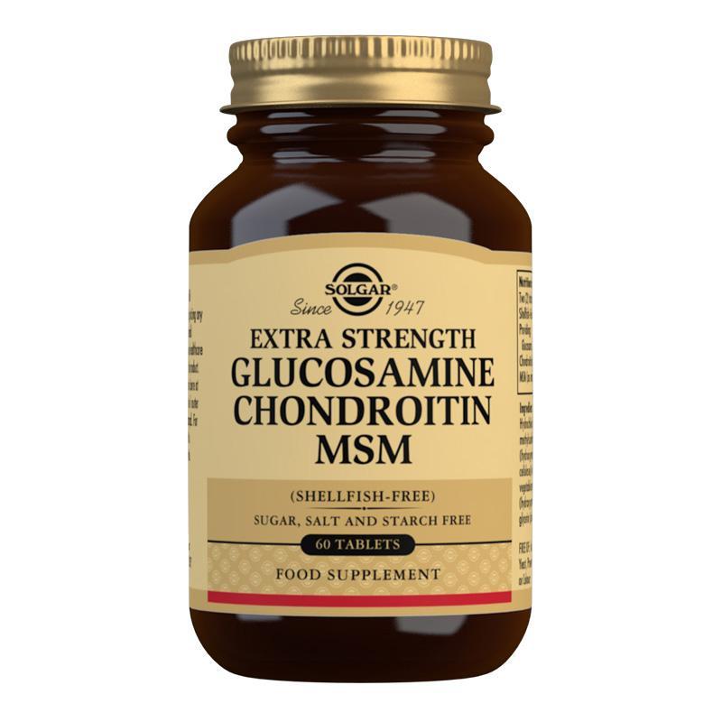 Solgar Extra Strength Glucosamine Chondroitin MSM 60 Tabs