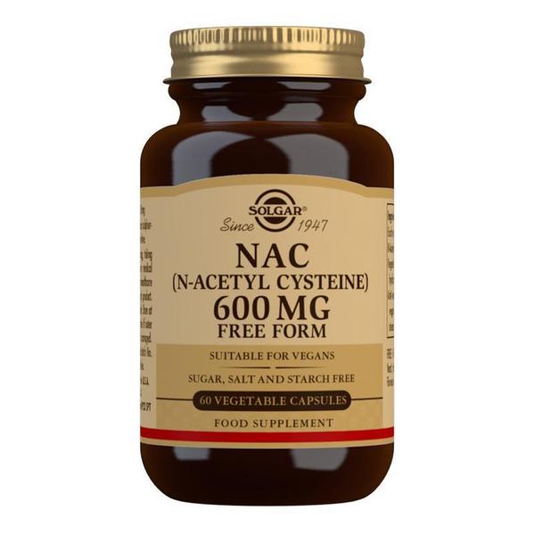 Solgar NAC (N-Acetyl Cysteine) 600mg 60 Caps