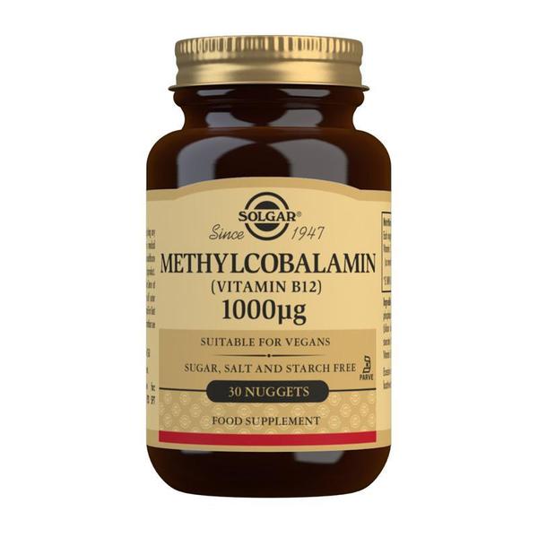 Solgar Methylcobalamin 1000ug (Vitamin B12) Nuggets 30