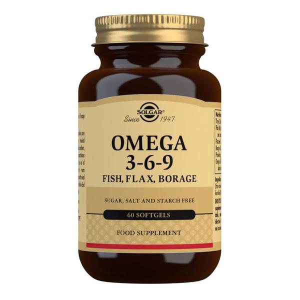Solgar Omega 3-6-9 Fish, Flax, Borage Softgels 60