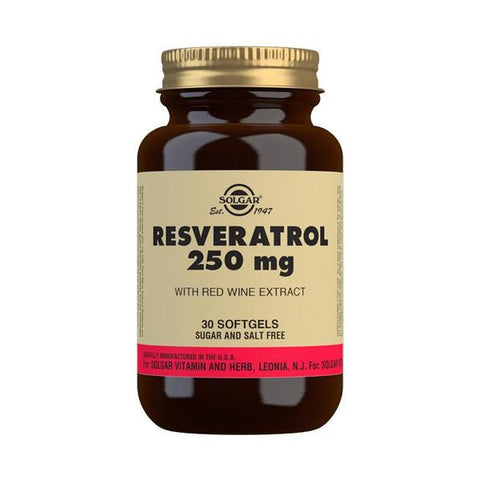 Solgar Resveratrol 250 mg Softgels 30