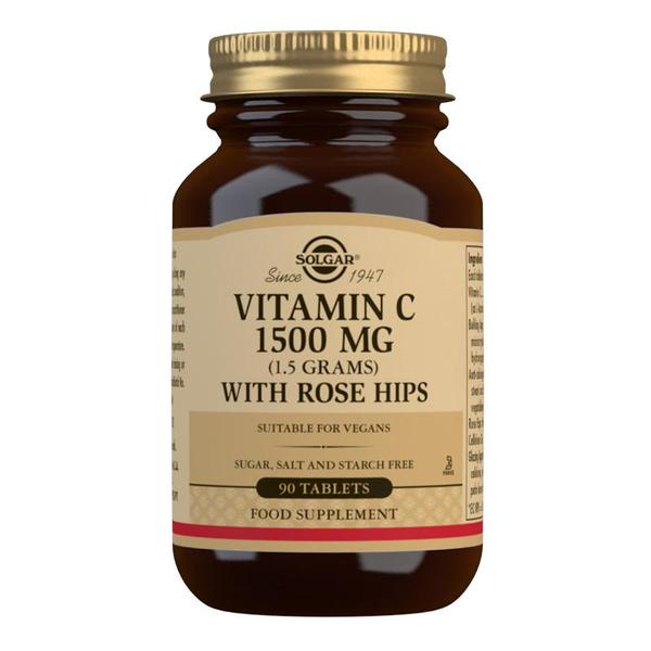 Solgar Vitamin C with Rosehips 1500mg 90Tabs