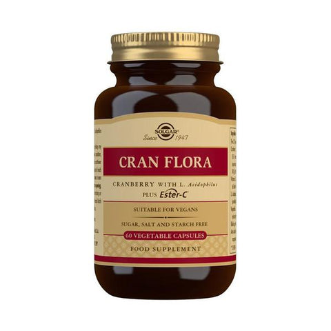 Solgar Cran Flora Cranberry Vegetable Capsules 60