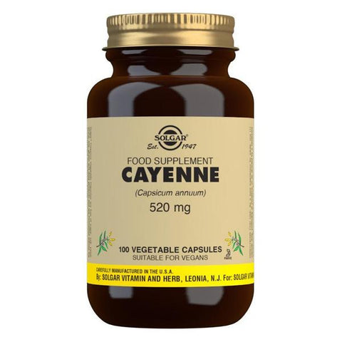 Solgar Cayenne 520mg 100 Caps