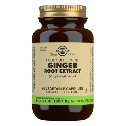 Solgar Ginger Root Extract Vegetable 60 Capsules