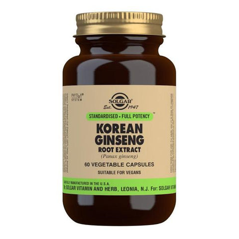 Solgar Korean Ginseng Root Extract Vegetable Capsules 60