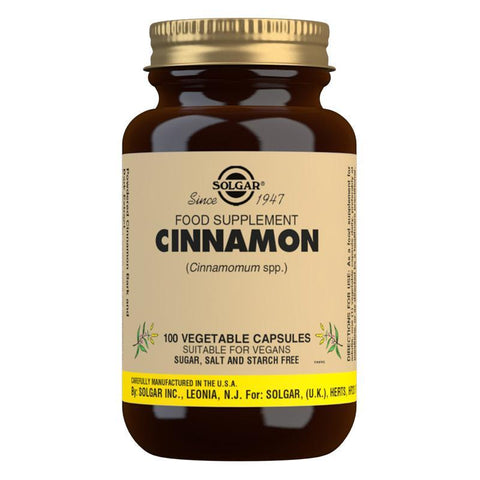 Solgar Cinnamon Vegetable Capsules 100
