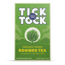Tick Tock Organic Rooibosch Green Tea 40 Bags
