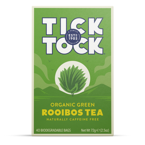 Tick Tock Organic Rooibosch Green Tea 40 Bags