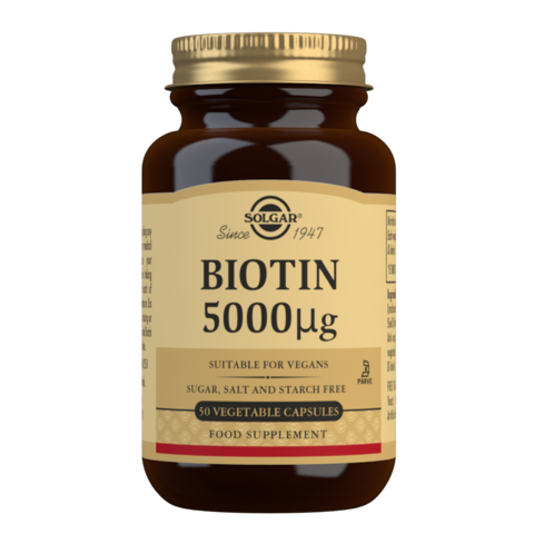 Solgar Biotin 5000ug Vegetable Capsules 100