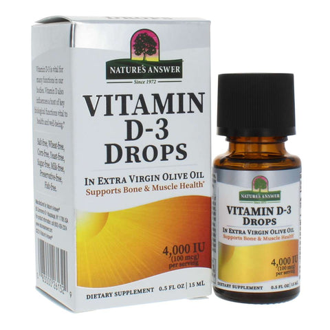 Natures Answer Liquid Vitamin D3 4000IU 15ml