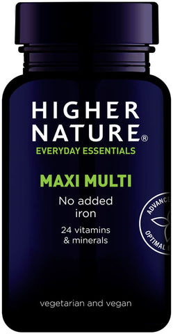 Higher Nature Maxi Multi without added Iron 90 tbs