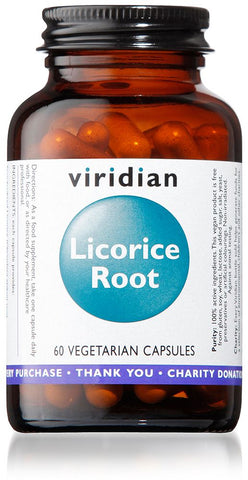 Viridian Licorice Root Extract 250mg 60 Capsules