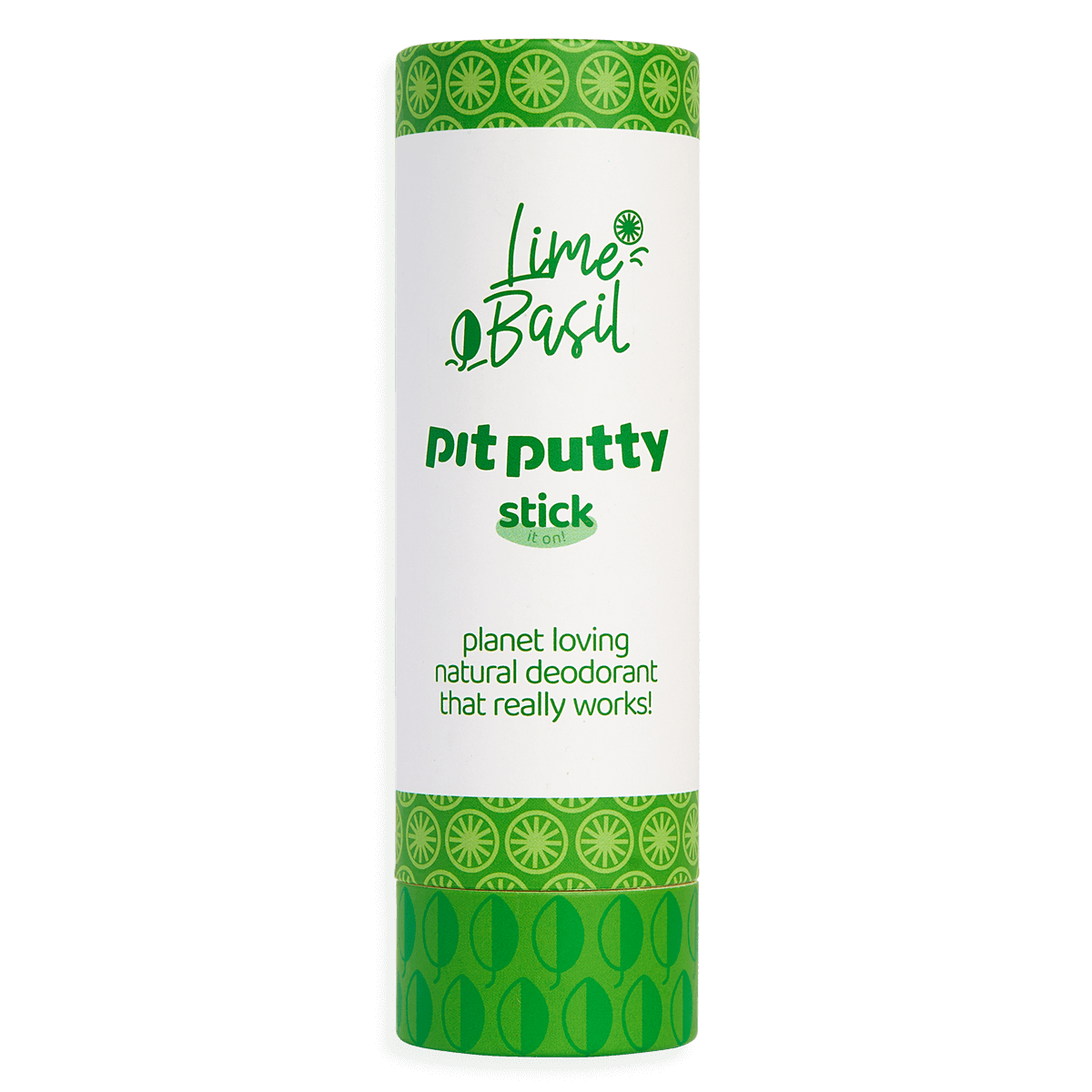 Pit Putty Deodorant Stick Lime Basil 80g