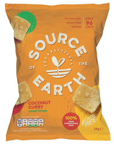 Source of the Earth Coconut Curry Lentil Crisps 24g Gluten Free